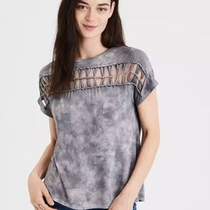 AE Soft & Sexy Macrame Front T-Shirt